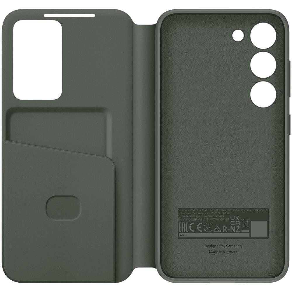 Custodia Galaxy S23 Plus Con Finestra Originale Smart View Wallet Case Green - Foto 1