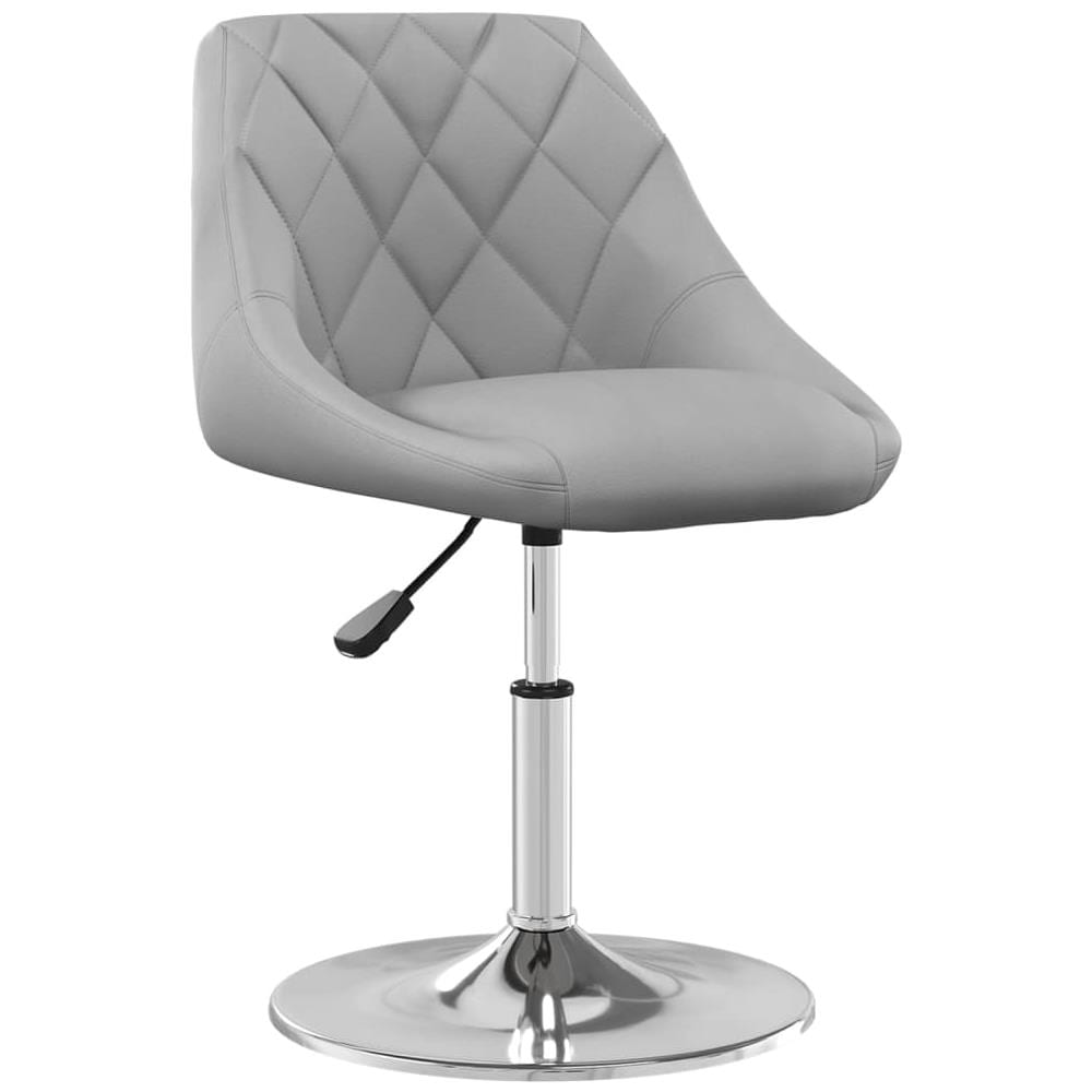 Sedie Da Pranzo Girevoli 4 Pz Grigio Chiaro In Velluto - Foto 2