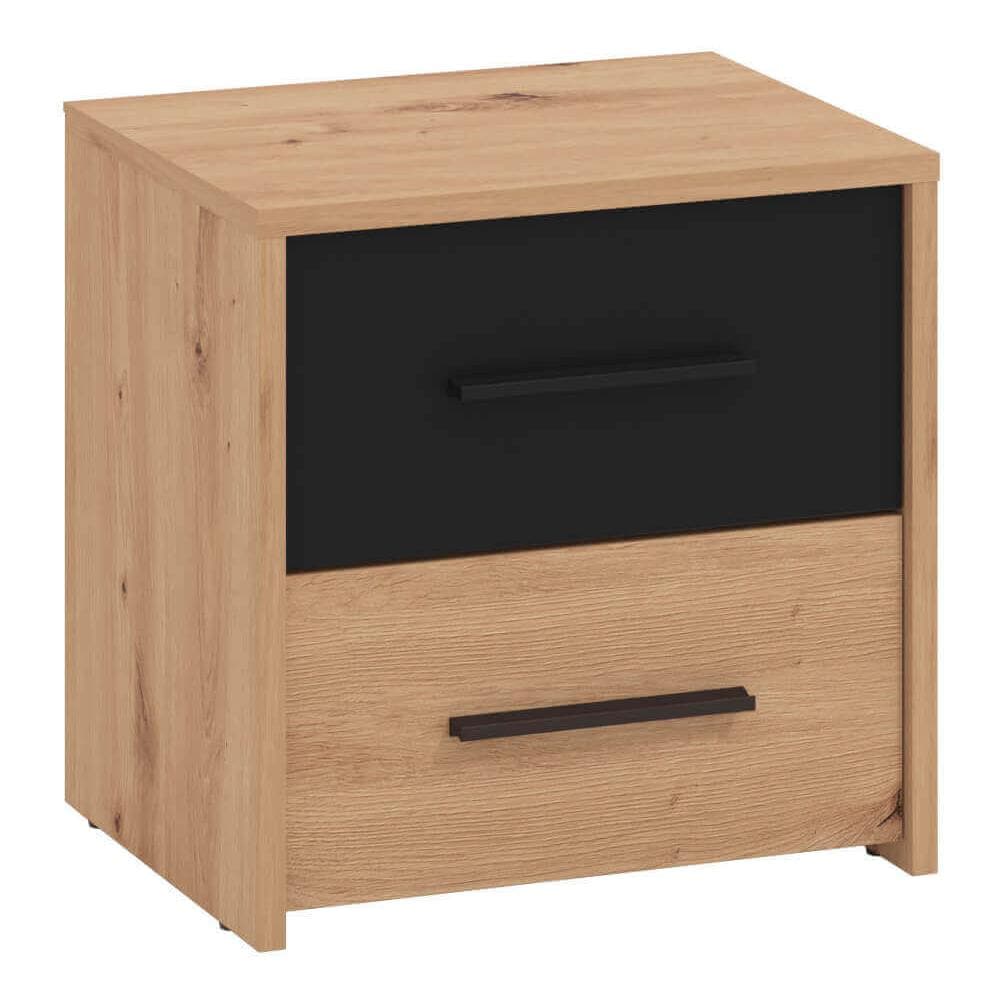 Caddie - Comodino Due Cassetti Moderno Minimal In Legno - Foto 1