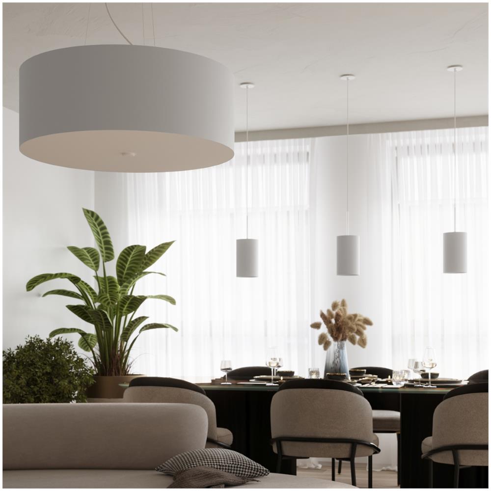 Lampadario Otto 60 Bianco Sl. 0787 - Minimalista Lampadari Bianco 115x60x60 Cm - Foto 7