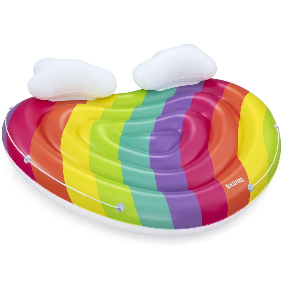 43722 galleggiante da piscina e da spiaggia Multicolore Monocromatico PVC Materassino galleggiante - Foto 2