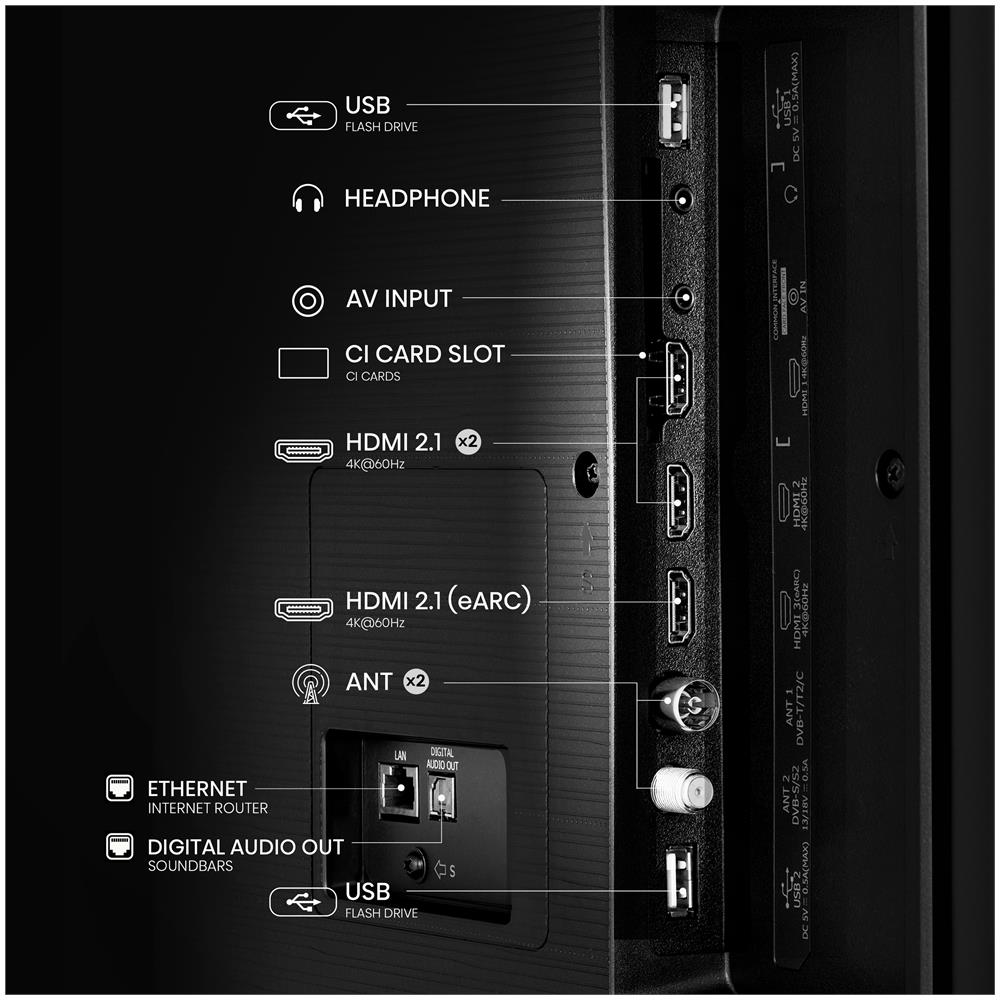 TV LED Ultra HD 4K 50" 50A6N Smart TV Vidaa U 2024 - Foto 6