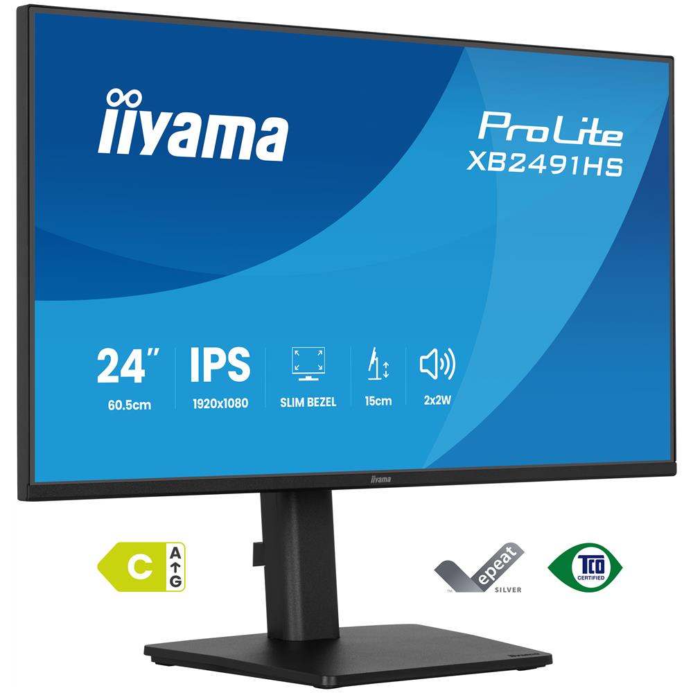 ProLite XB2491HS-B1 Monitor PC 60,5 cm (23.8") 1920 x 1080 Pixel Full HD LCD Nero - Foto 1