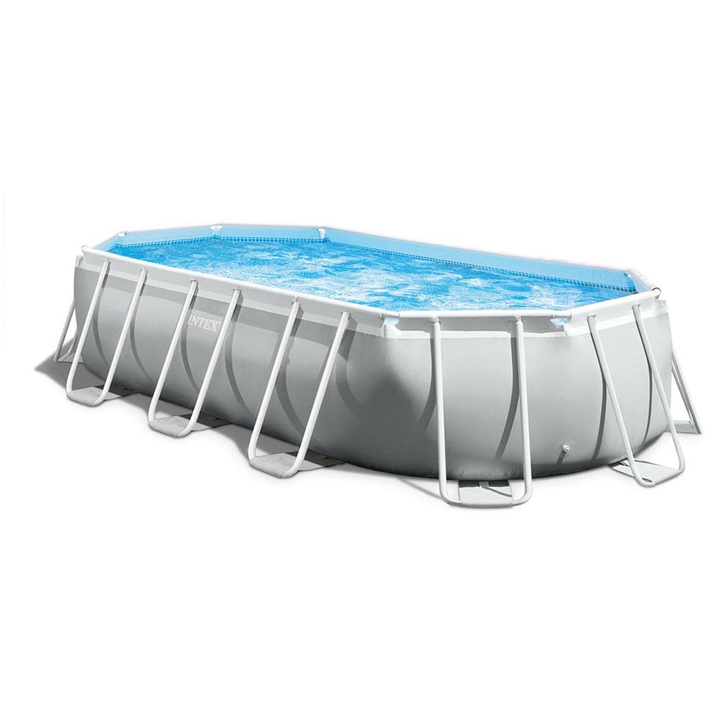 26796NP - Piscina Prisma Frame Ovale con Pompa Filtro Scaletta e Teli 503x274x122 cm - Foto 1