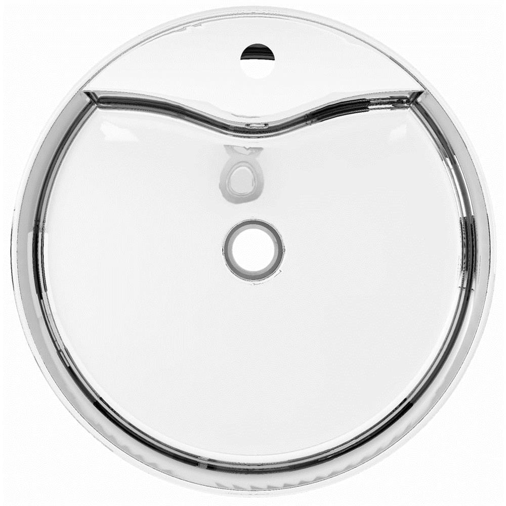 Lavandino Con Troppopieno 46,5x15,5 Cm In Ceramica Argento - Foto 2