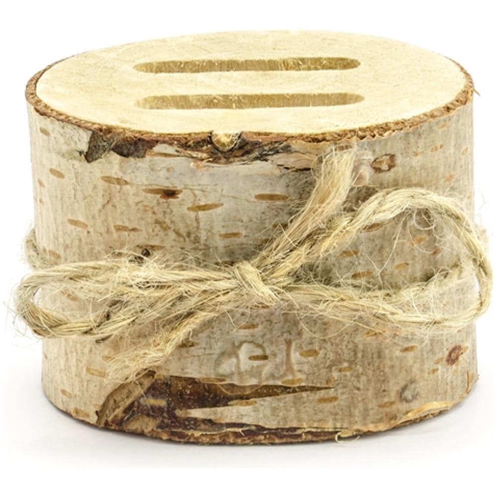 Partydeco - Scatola Per Fedi Rondella In Legno - Foto 1