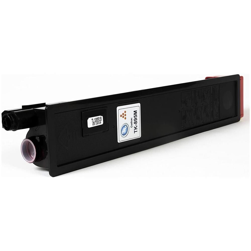 TONER COMPATIBILE -  Kyocera Tk-895m Magenta 1t02k0bnl0 Per Fs-c8025mfp, c8020mfp, Fs-c8520mfp, fs-c8525mfp Fornito Di Intelligent Chip Capacità 6000 Copie Made In Italy - Foto 2
