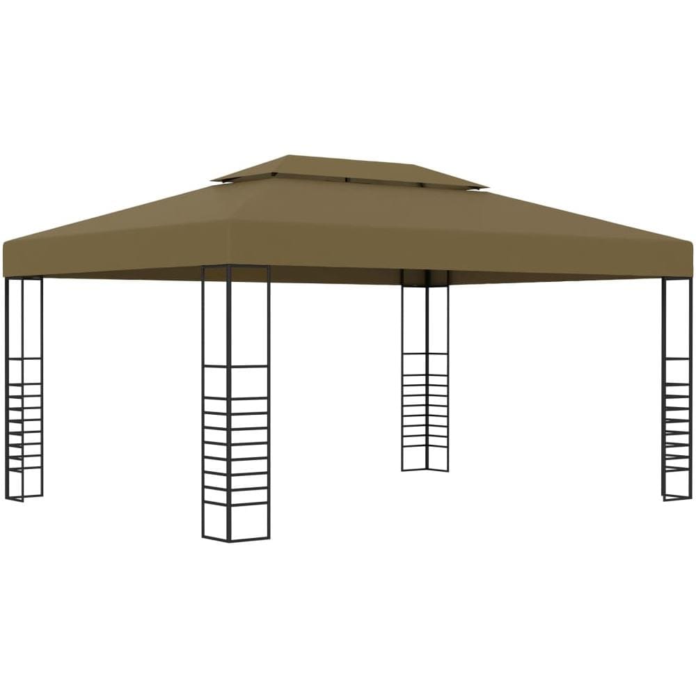 Gazebo con Luci LED a Stringa 3x4 m Grigio Talpa - Foto 3