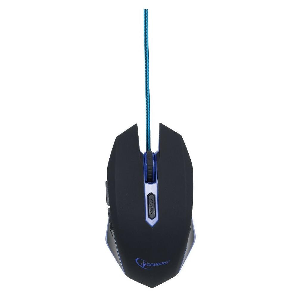 MUSG-001-B, USB, Giocare, Pressed buttons, Rotella, PC, Nero, Blu - Foto 2