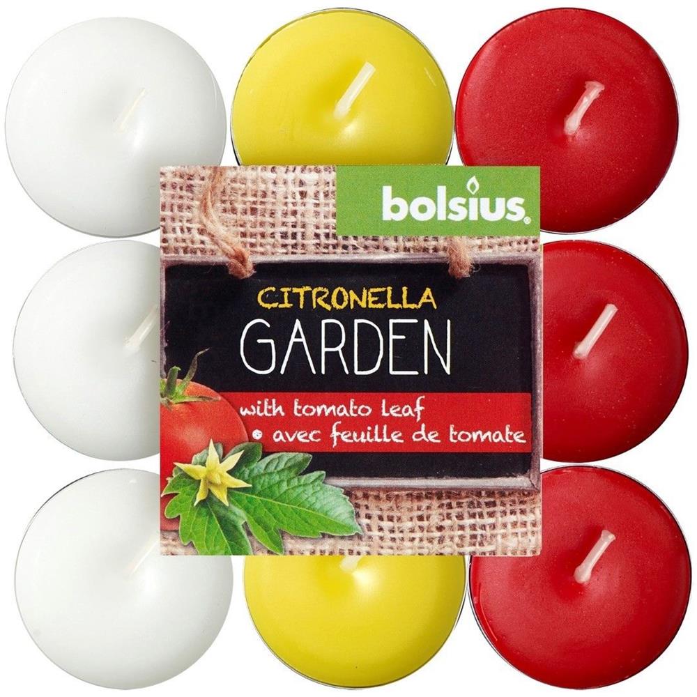 103626947113 Rotondo Citronella Rosso, Bianco, Giallo 18pezzo (i) candela di cera - Foto 1