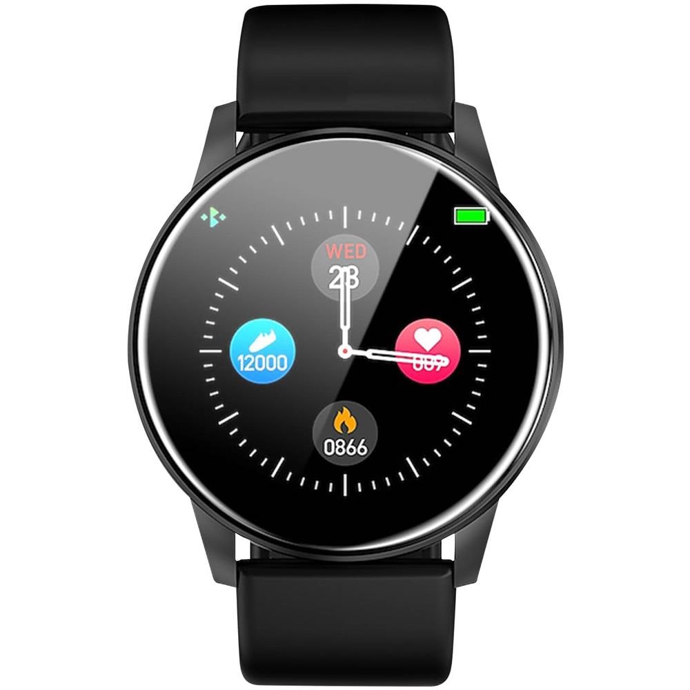 Smartwatch Quadrante Rotondo Cinturino In Silicone Nero - Foto 2