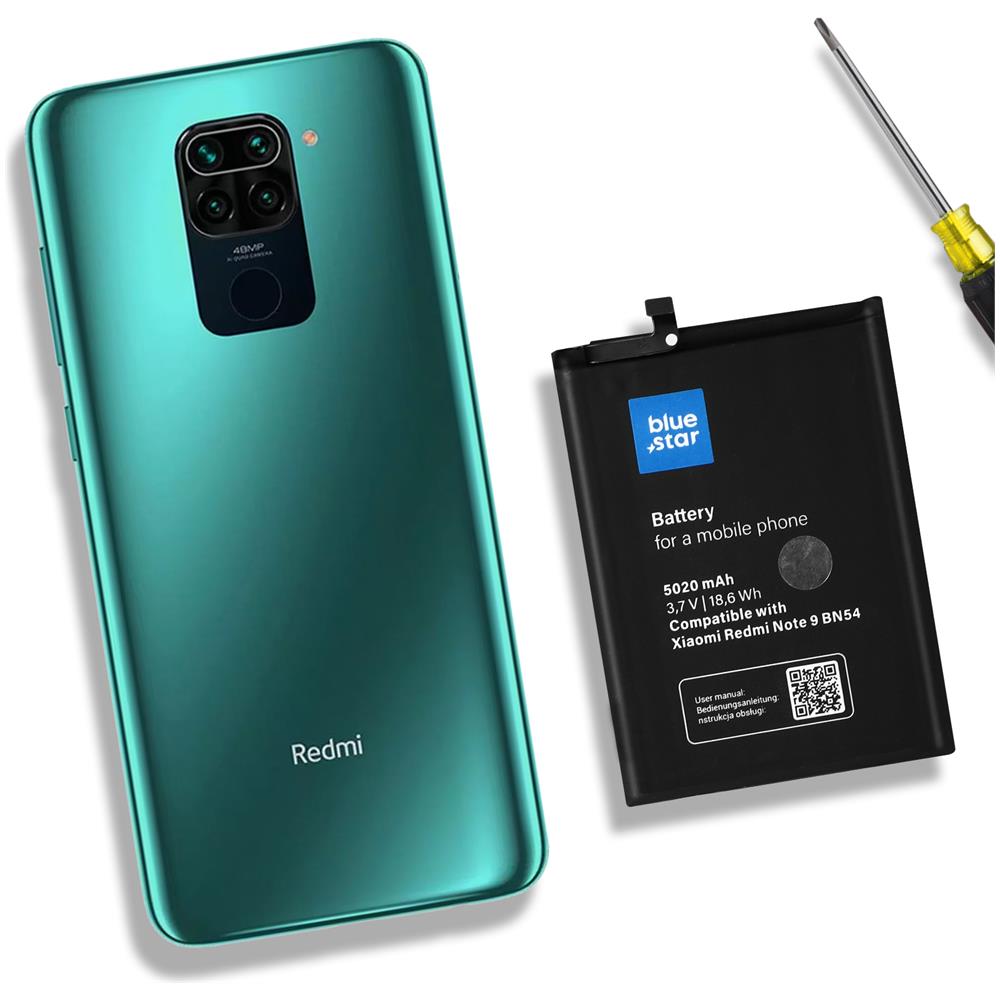 Batteria Di Ricambio Per Xiaomi Redmi Note 9 5020mah Bn54 Nera - Foto 5