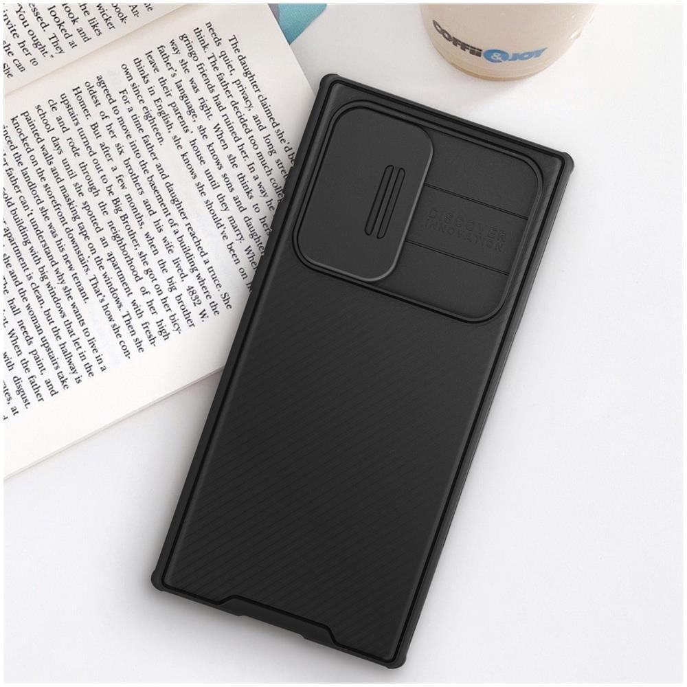 Cover Galaxy S22 Ultra, Ibrida Copri-fotocamera Camshield Pro Nillkin Nera - Foto 2