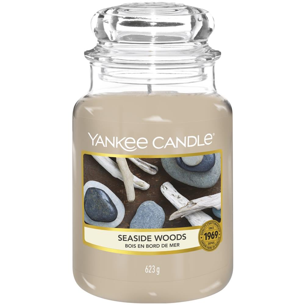 Seaside Woods Candela In Giara Grande Yankee Candle Grigio - Foto 1