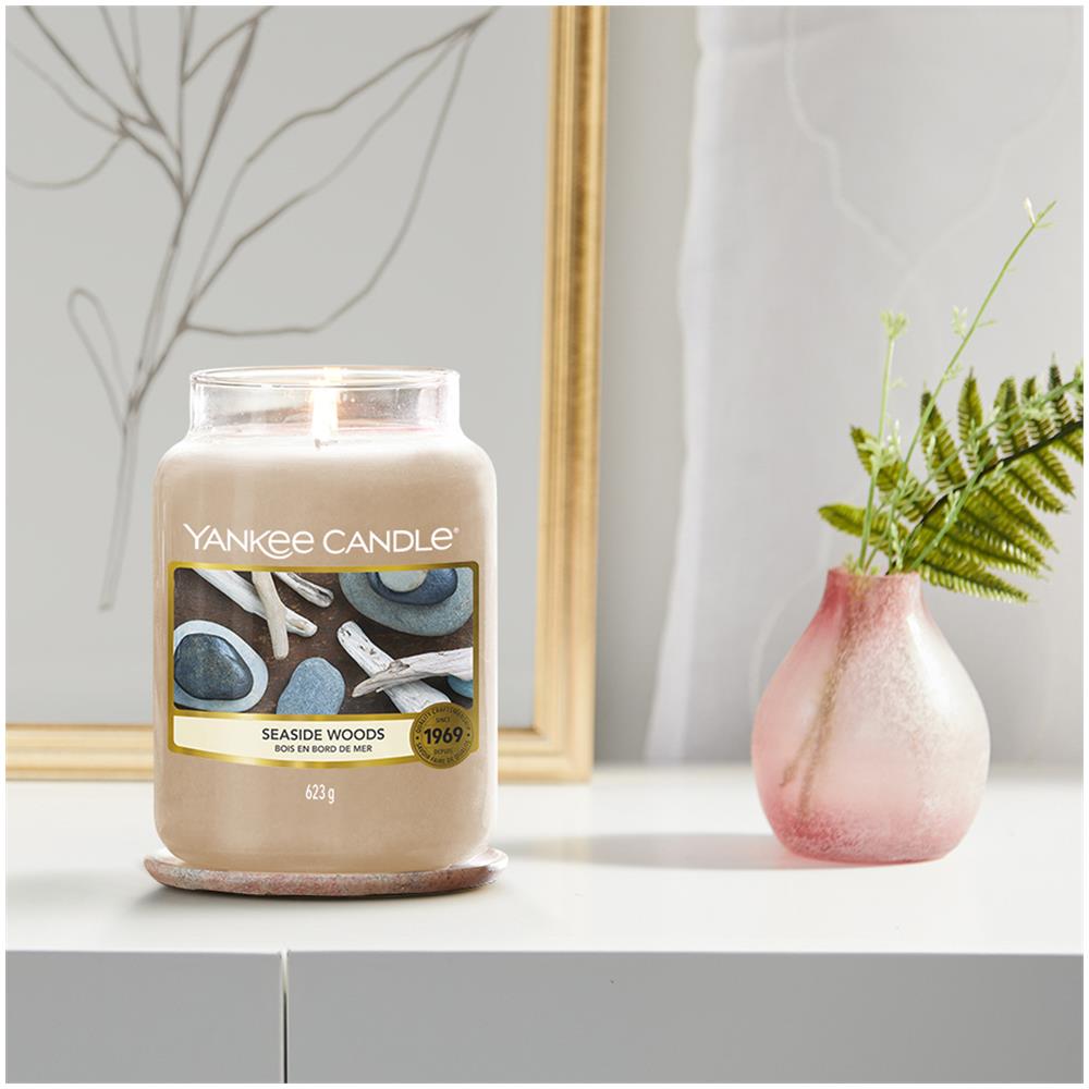 Seaside Woods Candela In Giara Grande Yankee Candle Grigio - Foto 2