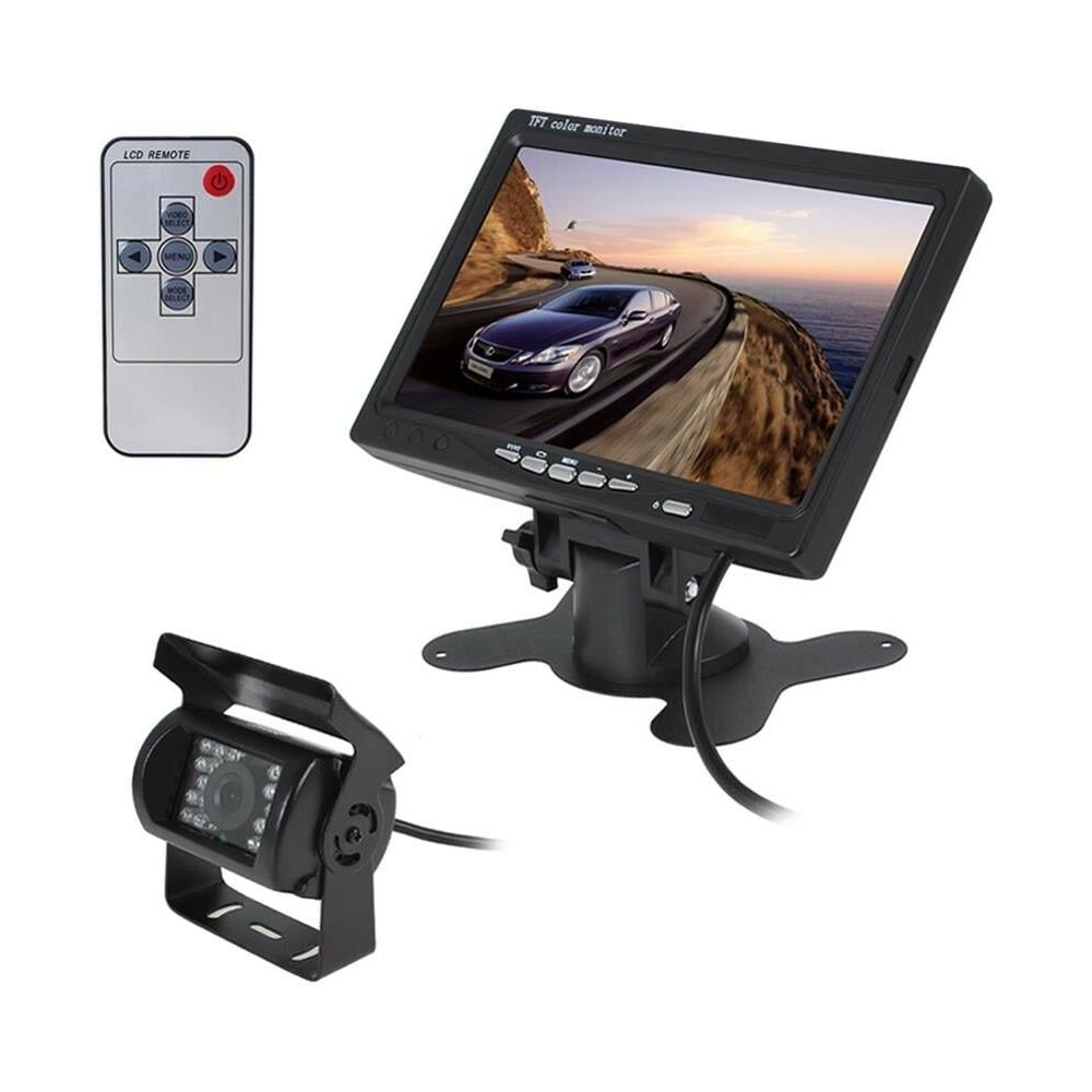 Kit Monitor 7" Pollici Telecamera. 18 Led Retrocamera Camera Ccd Retromarcia Auto - Foto 1