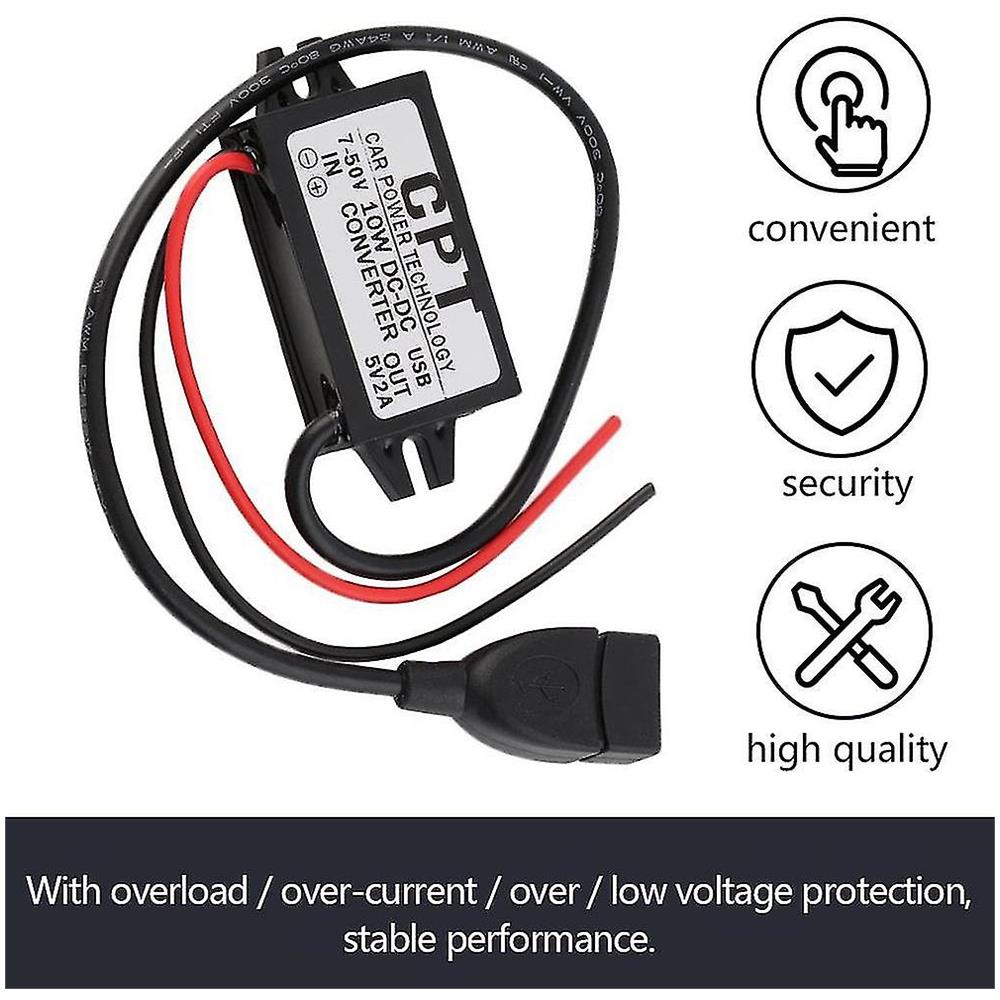 Convertitore USB Femmina 2A Isolato – Adattatore Senza Saldatura Per Cavi