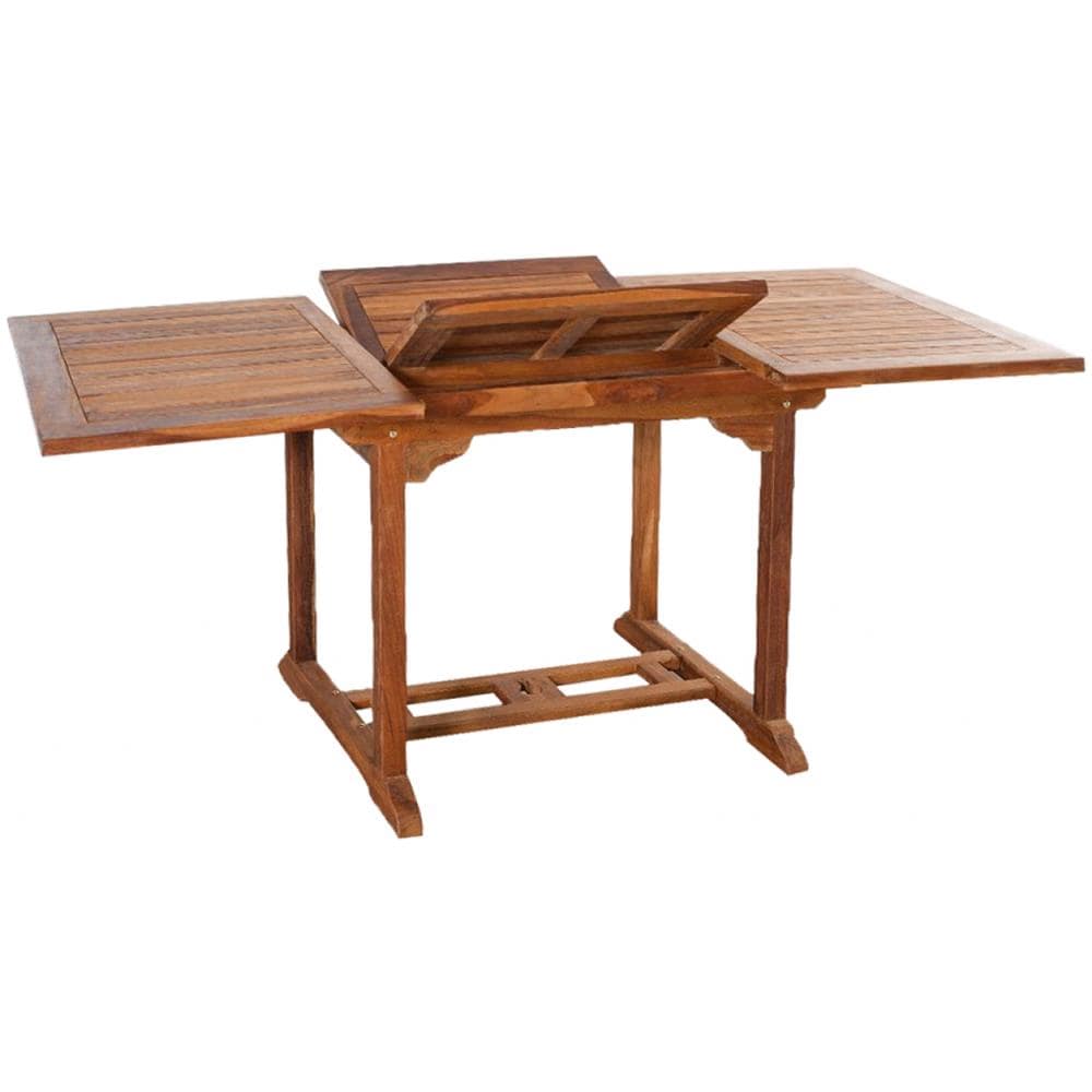 Tavolo Rettangolare 4 Sedie E 2 Poltrone In Teak Oliate Lubok - Foto 2