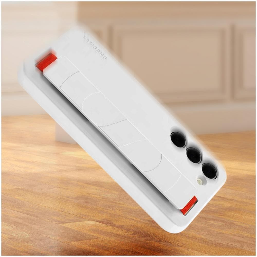 Cover Samsung S23 Plus Silicone Cinturino Originale Silicone Grip Case Bianca - Foto 2