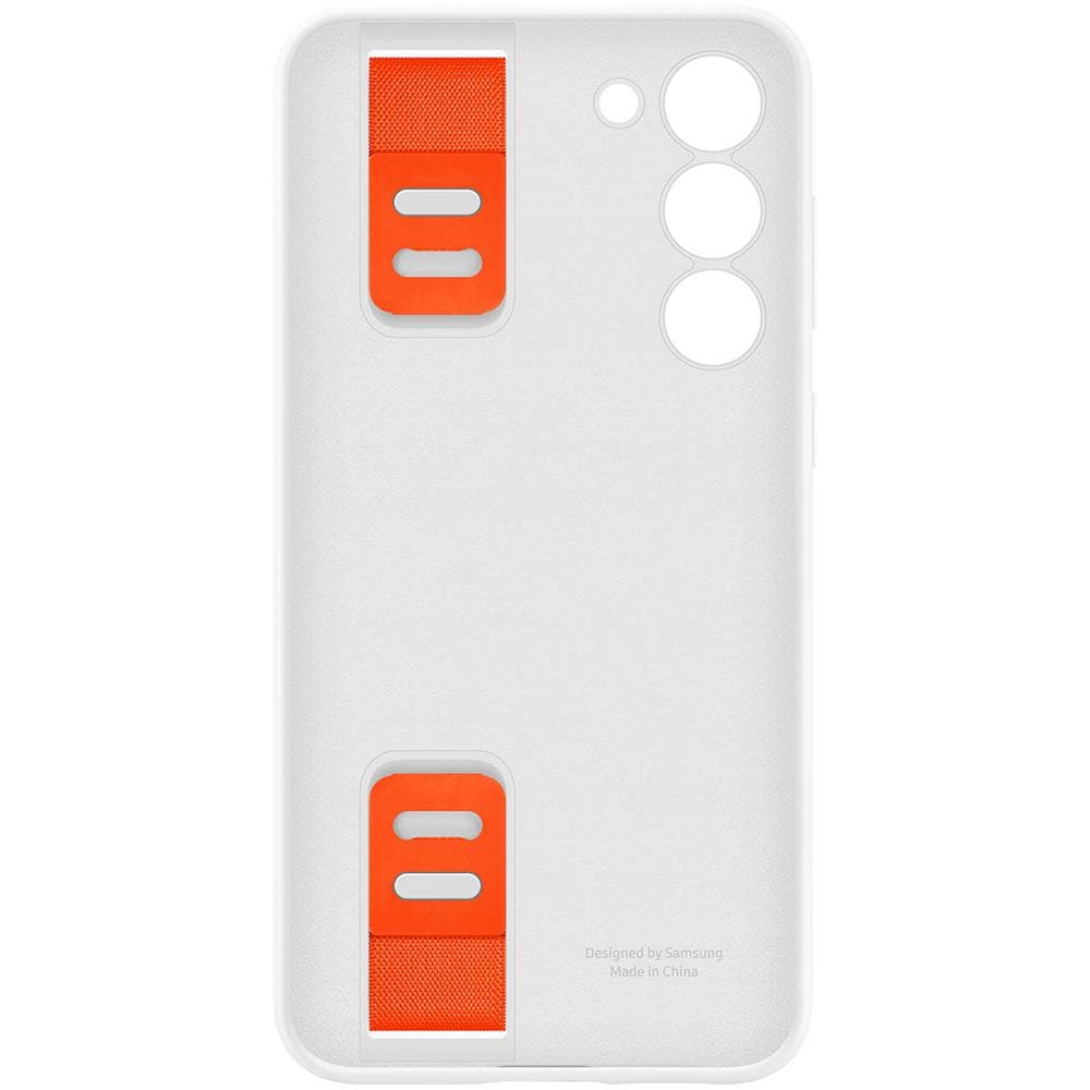 Cover Samsung S23 Plus Silicone Cinturino Originale Silicone Grip Case Bianca - Foto 5