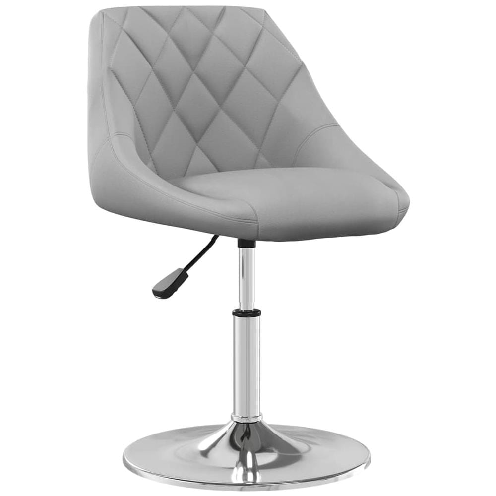 Sedie Da Pranzo Girevoli 6 Pz Grigio Chiaro In Velluto - Foto 2