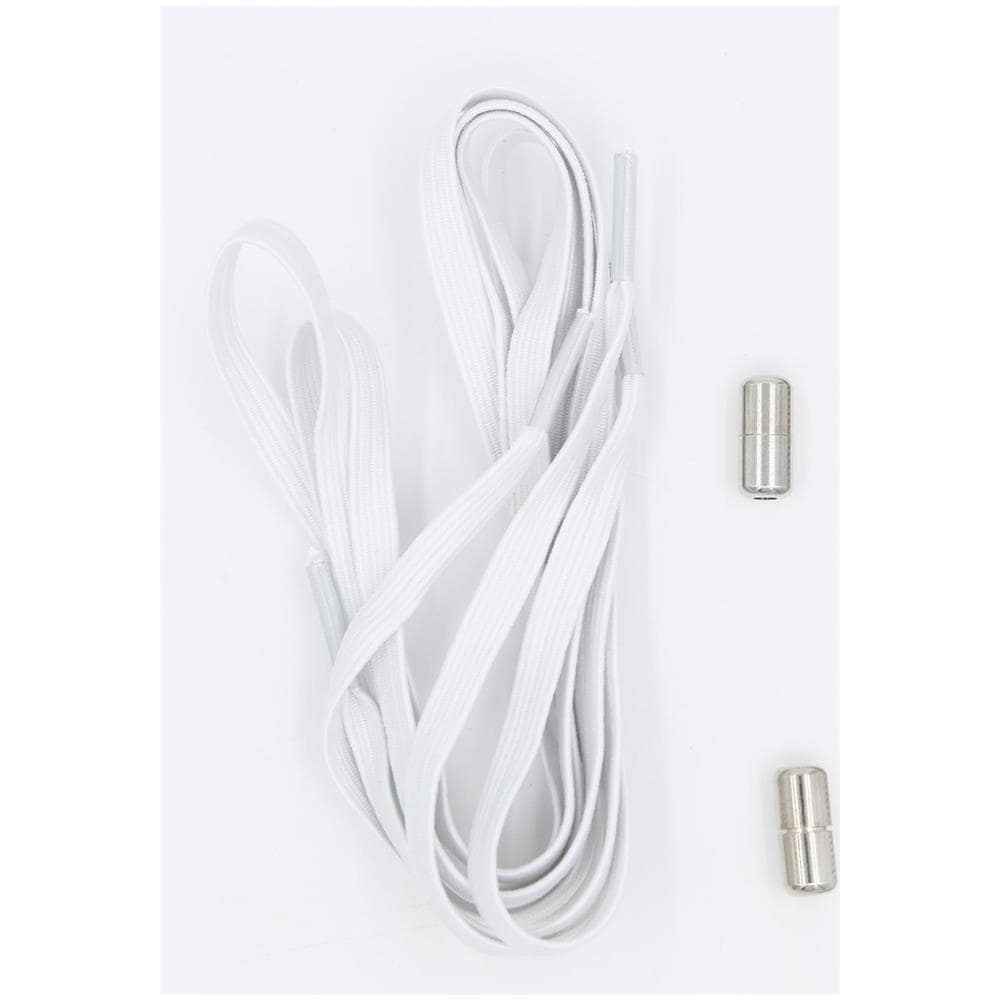 Lacci Elastici Senza Cravatta Con Chiusura 1 Paio White - Foto 2