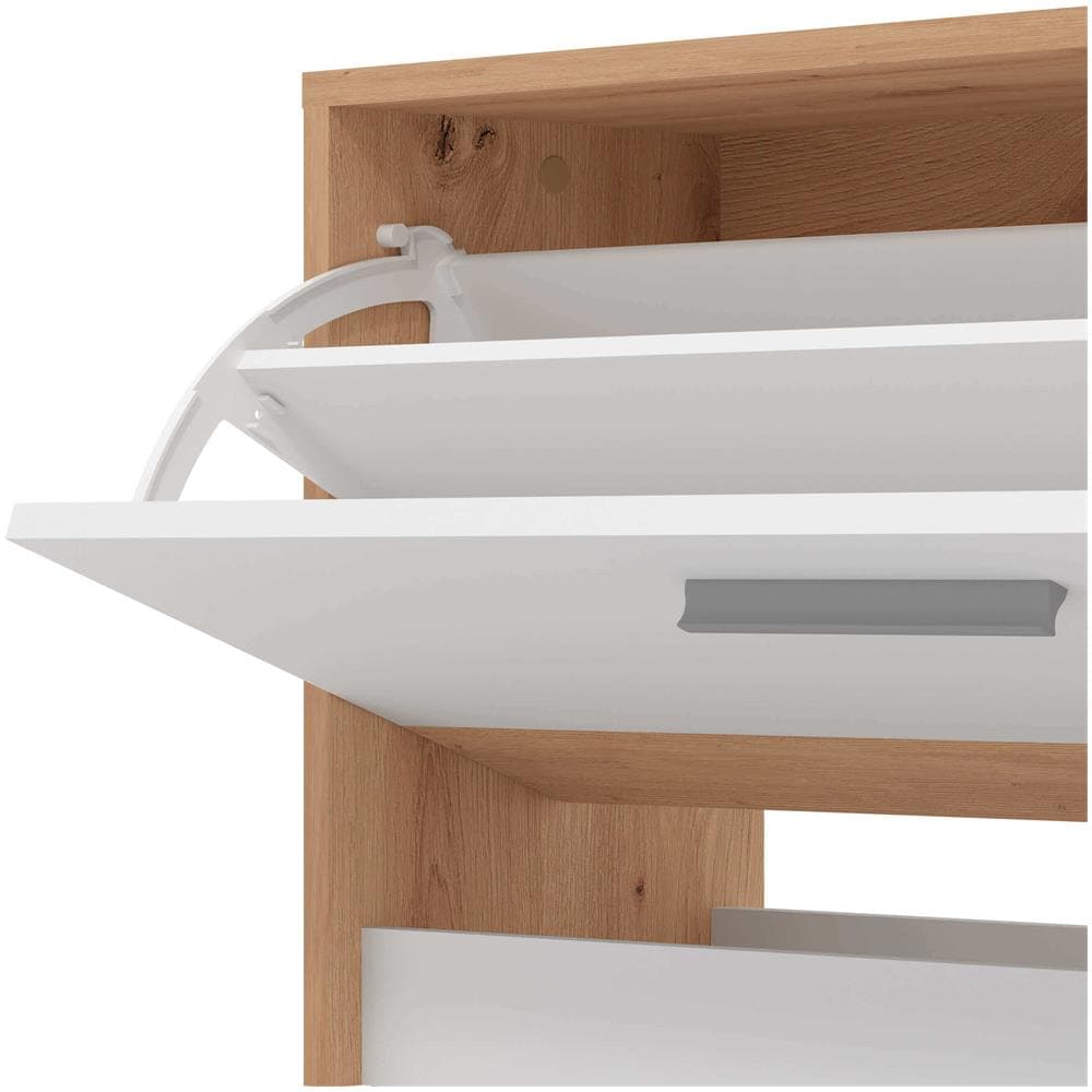 Addie - Mobile Ingresso Appendiabiti Moderno Minimal In Legno - Foto 2