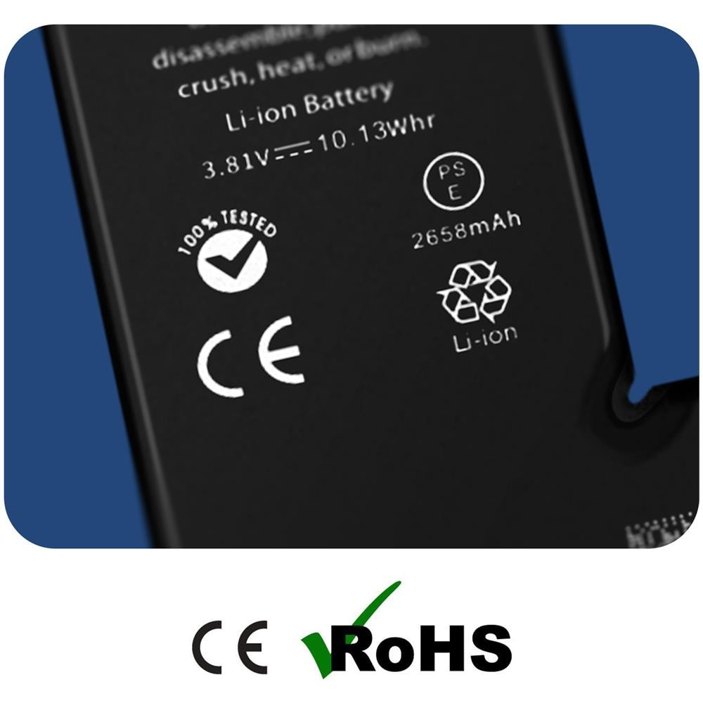 Batteria Senza Bms Compatibile Per Iphone Xs Capacità 2658mah - Foto 2