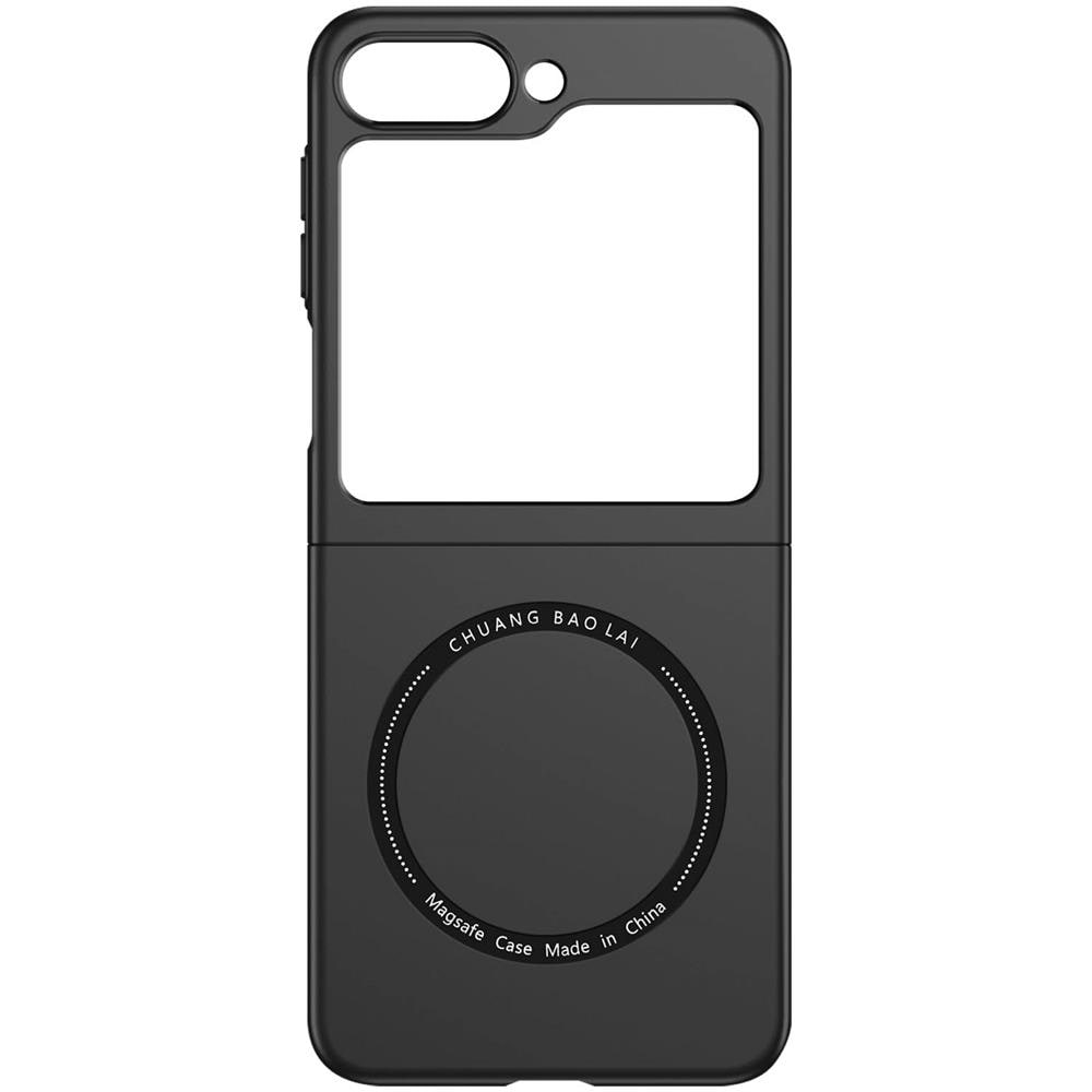 Cover Magsafe Per Samsung Galaxy Z Flip5 Rigida Design Sottile Nera - Foto 1