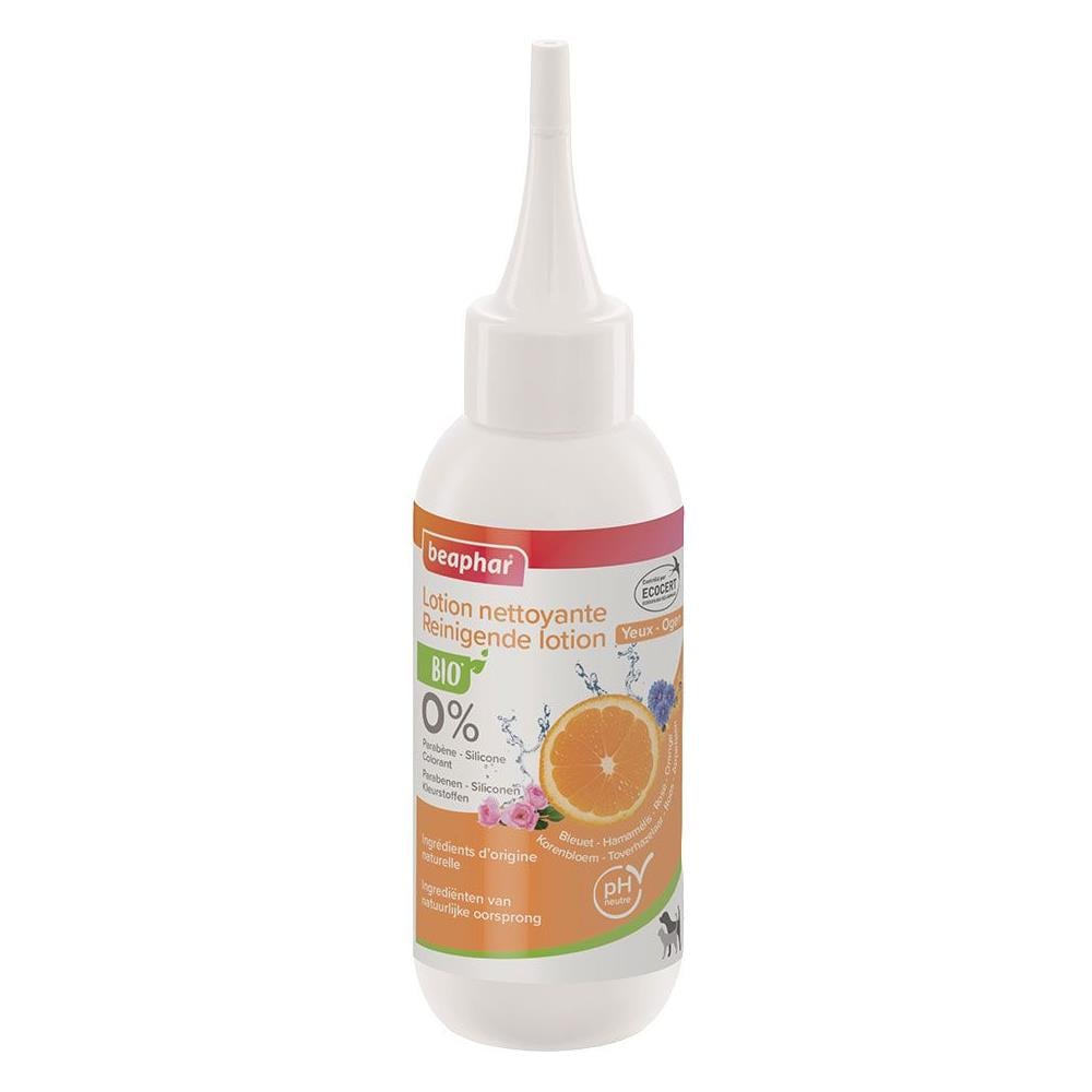 Lozione Detergente Occhi Per Cani E Gatti 100ml Acqua Floreale Di Fiordaliso, Amamelide, Rosa, Arancia Biologico - Foto 1