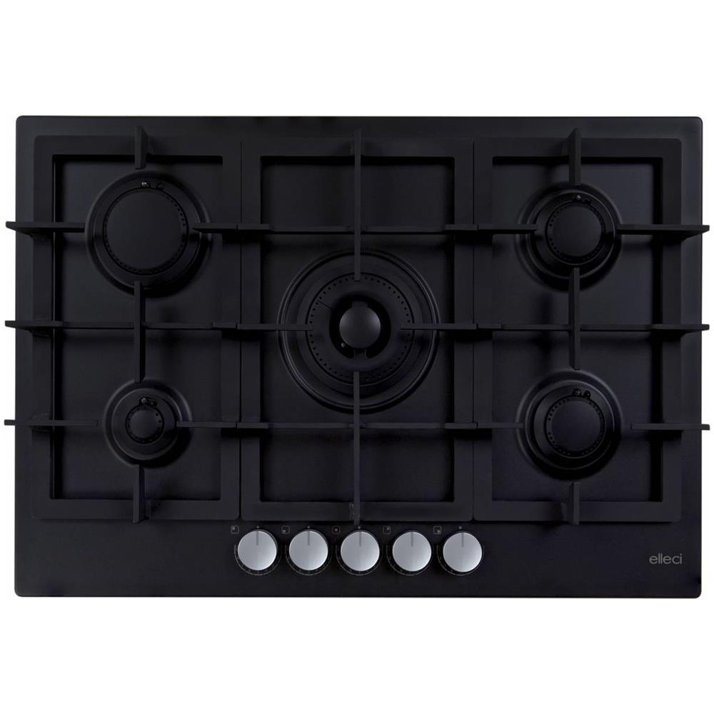 Piano Cottura PGPP75140CS a Gas 5 Fuochi Gas Colore Nero - Foto 1