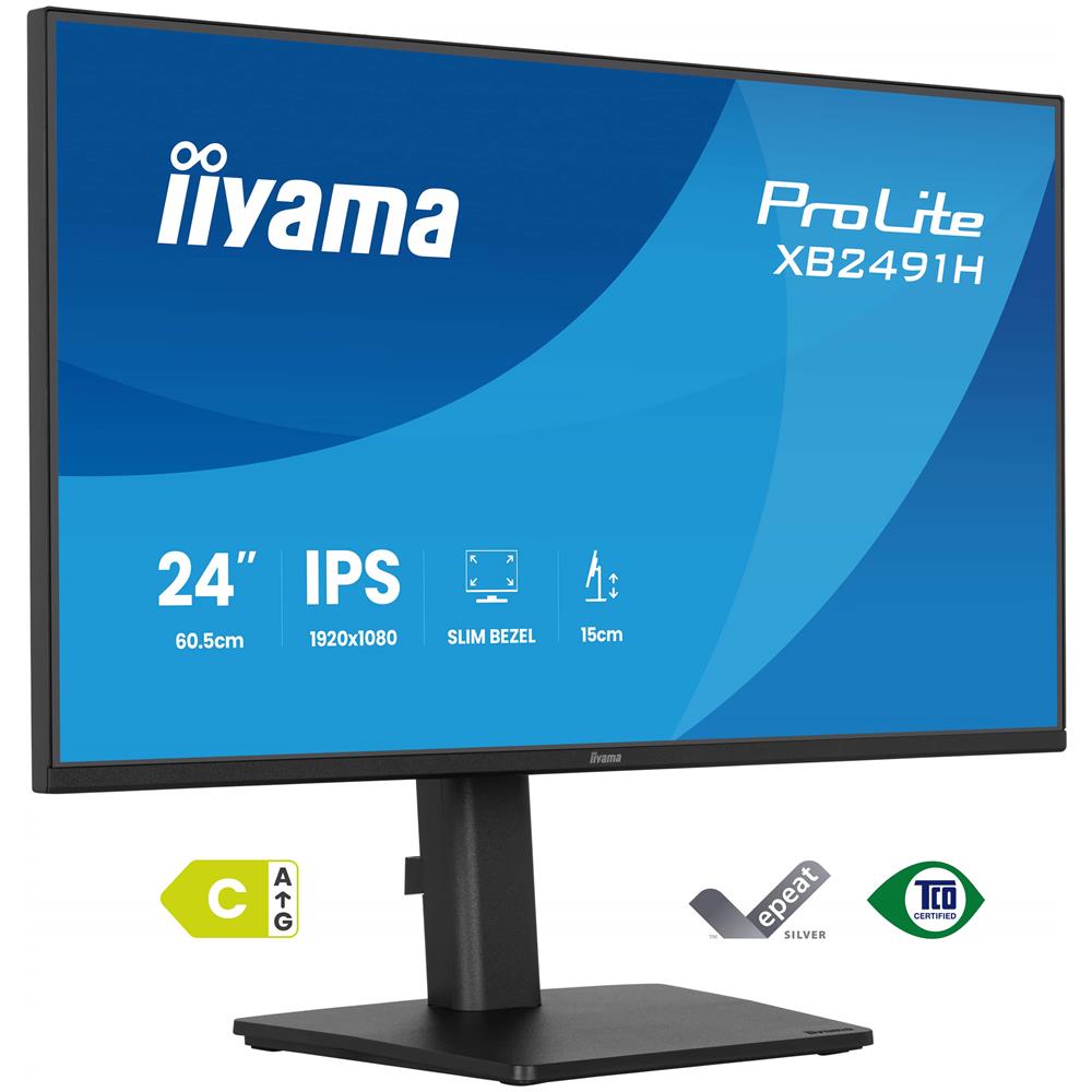 ProLite XB2491H-B1 Monitor PC 23.8" 1920 x 1080 Pixel Full HD LCD Nero - Foto 1