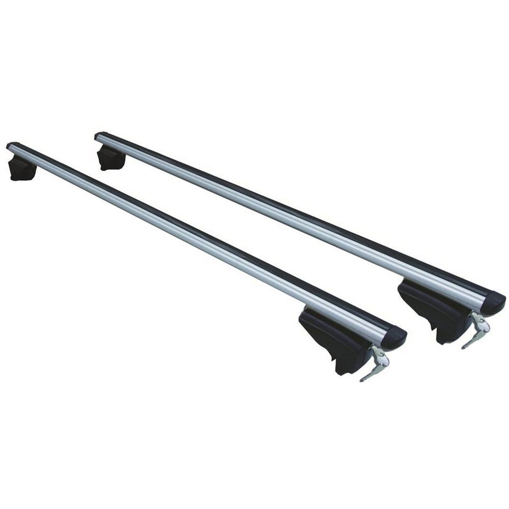 Coppia Barre Alluminio Per Auto Con Railing Integrati 135 Cm - Foto 1