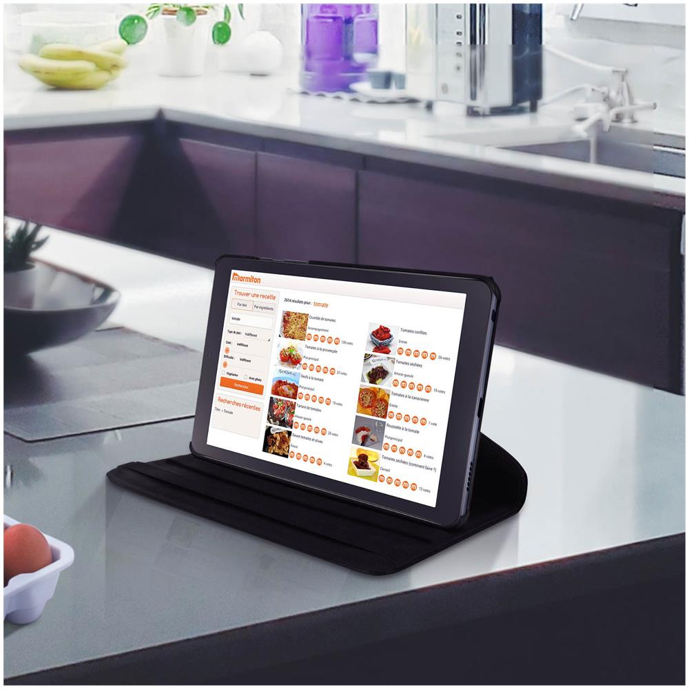 Custodia Samsung Galaxy Tab A 8.0 2019 Supporto Regolabile 360° - Nero - Foto 2