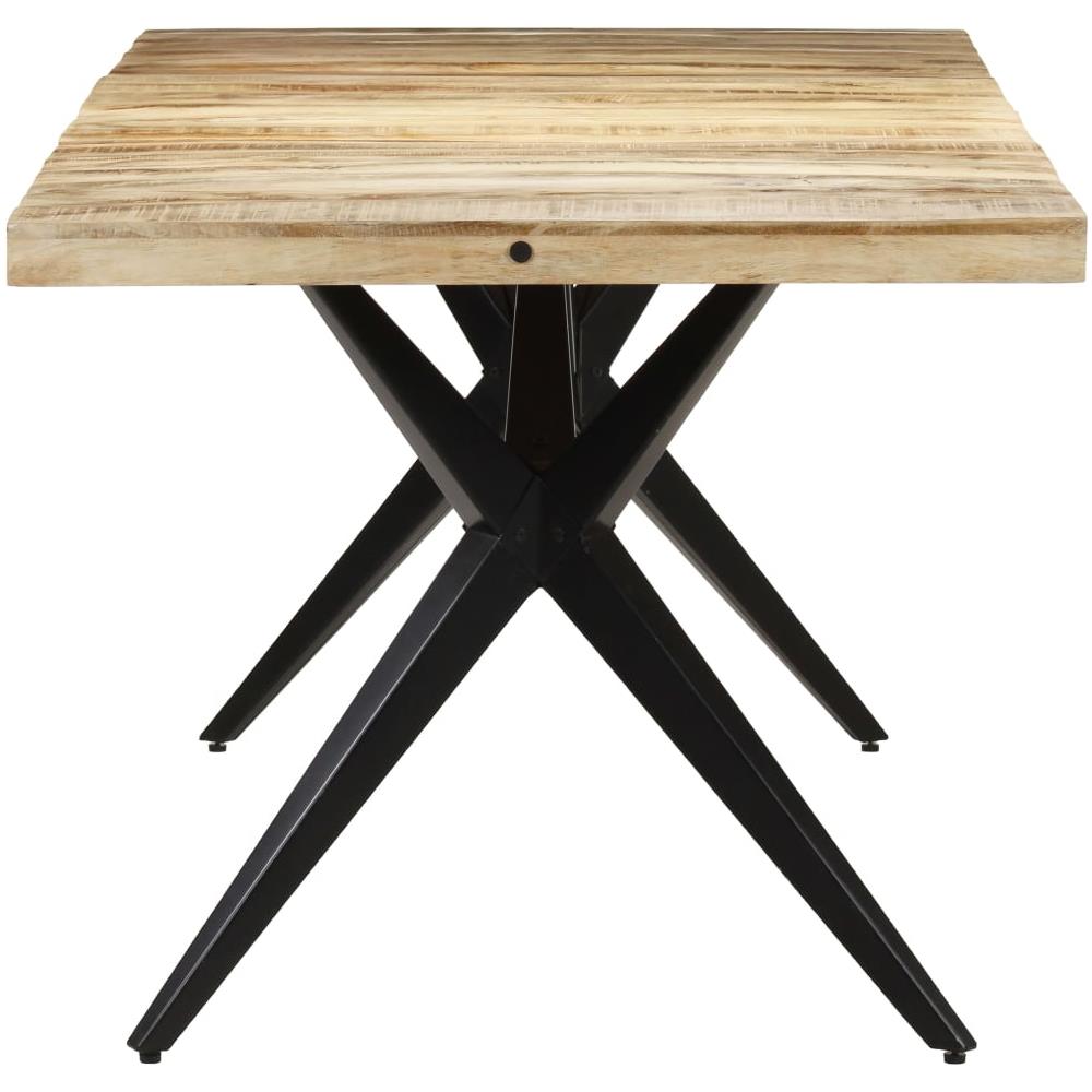 Tavolo Da Pranzo 160x80x76 Cm In Legno Massello Di Mango Grezzo - Foto 2