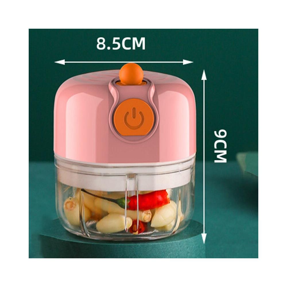 Rosa Mini Tritatutto Elettrico Tritatutto per Aglio Piccolo Nimomo Tritatutto Elettrico per Aglio 
