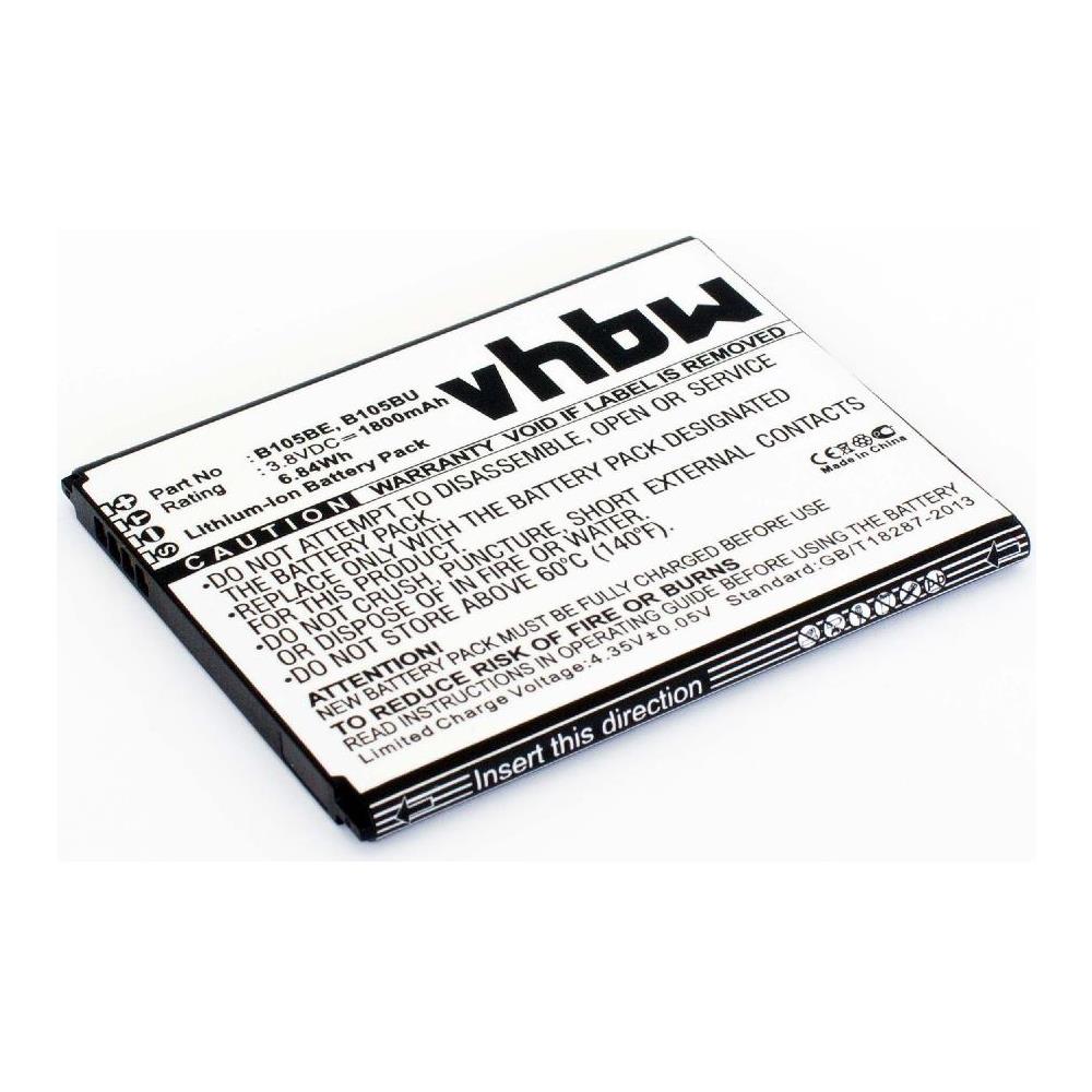 Batteria Sostituisce Samsung B105bc, B105be, B105bk, B105bu Per Smartphone Cellulare (1800mah, 3,7v, Li-ion) - Foto 2