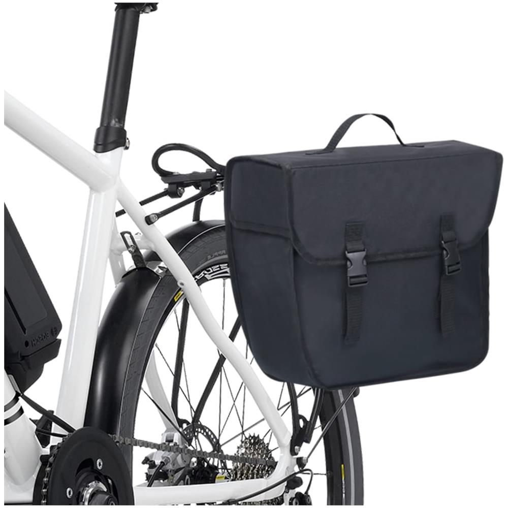 Borsa Singola Bicicletta Impermeabile per Portapacchi 21 L Nero - Foto 3