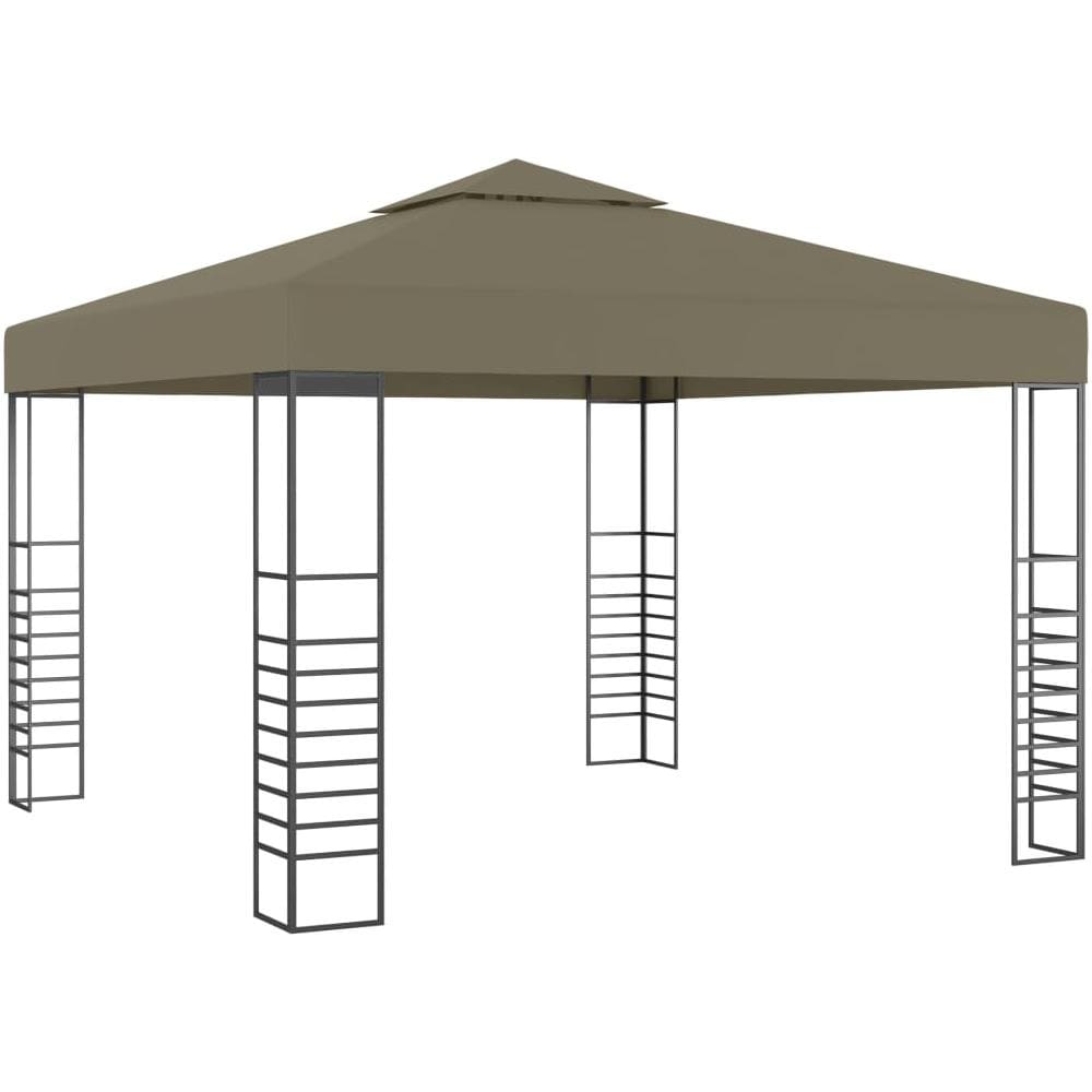 Gazebo con Luci LED a Stringa 3x3 m Grigio Talpa - Foto 2