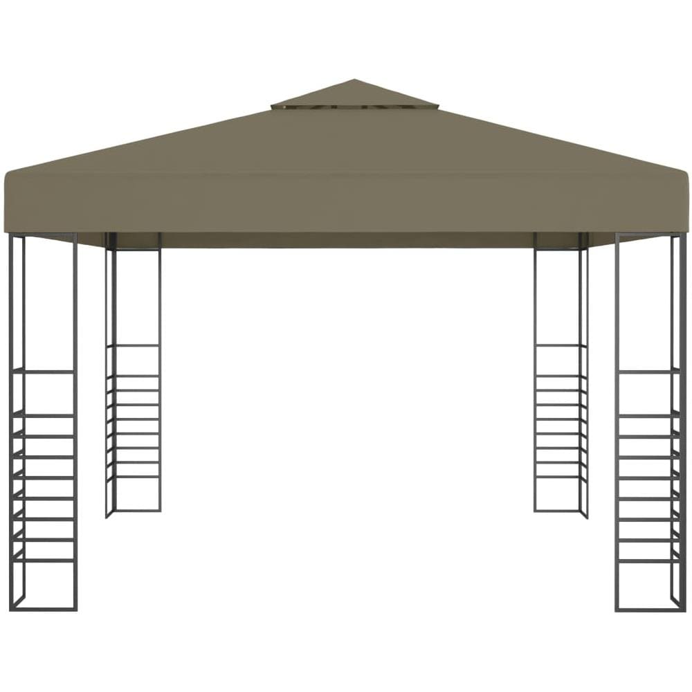 Gazebo con Luci LED a Stringa 3x3 m Grigio Talpa - Foto 3