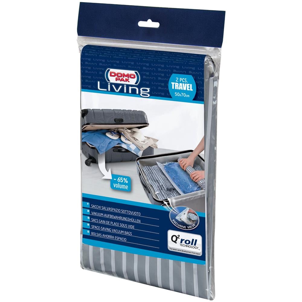 Domopak - Set 2 Sacchi Sottovuoto Viaggio Roll 50x70cm - Foto 1