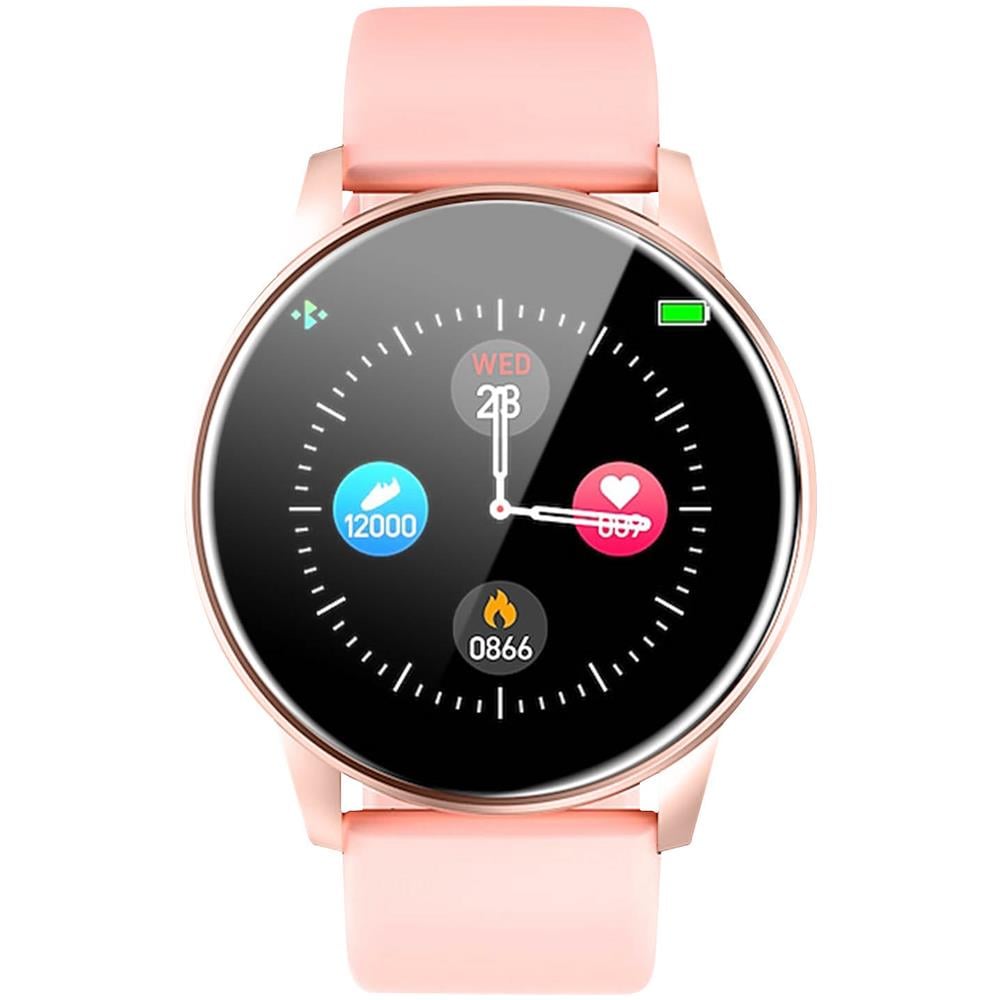 Smartwatch Quadrante Rotondo Cinturino In Silicone Rosa - Foto 2