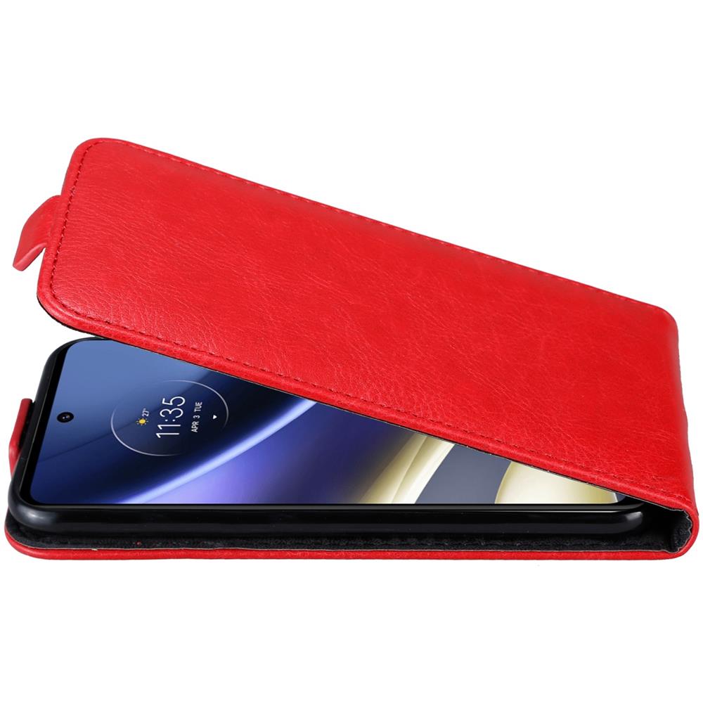 Custodia Compatibile Con Motorola Moto G51 5g In Rosso Mela - Coperchio Protettivo In Design Flip Con Chiusura Magnetica - Foto 8