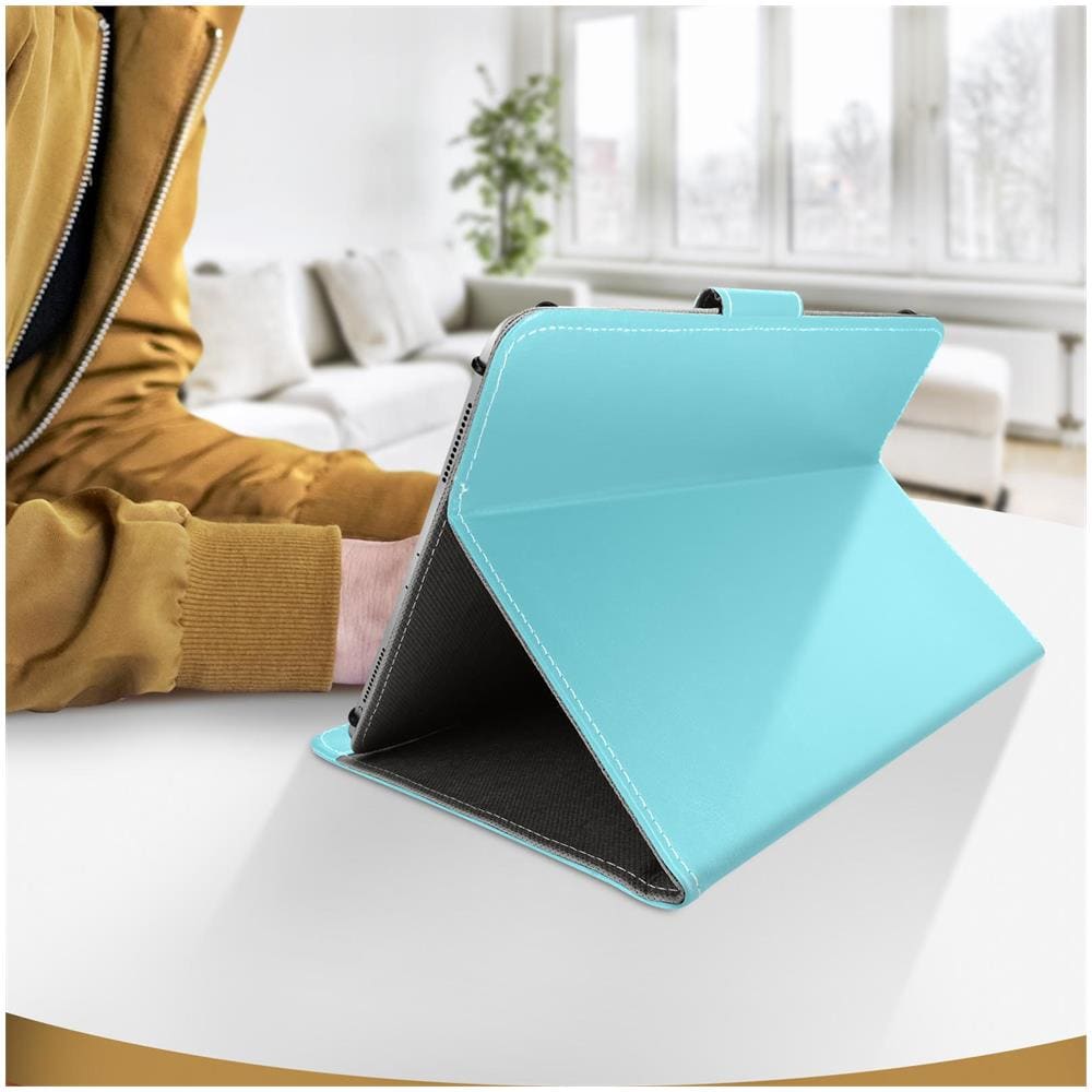 Custodia Universale Tablet 10 Pollici Similpelle Funzione Supporto Video - Foto 6