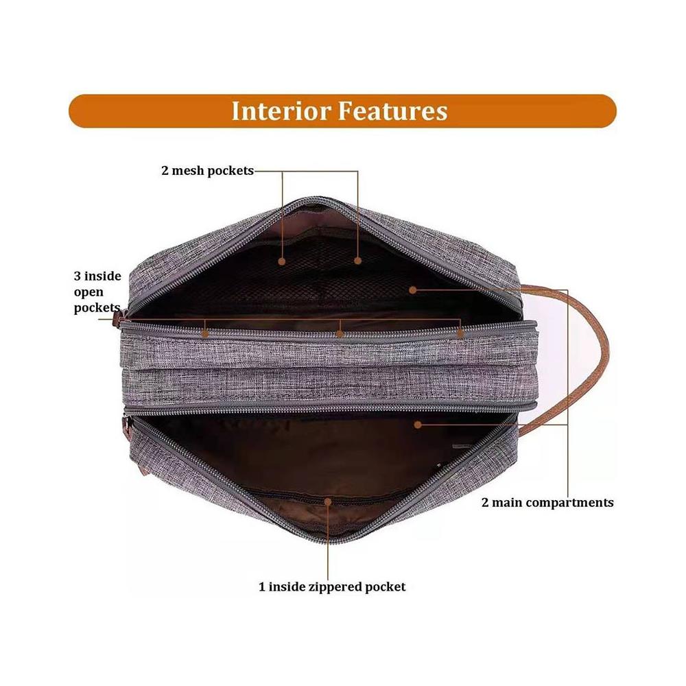 Borsa Da Toilette Da Viaggio Per Uomo Grey - Foto 2