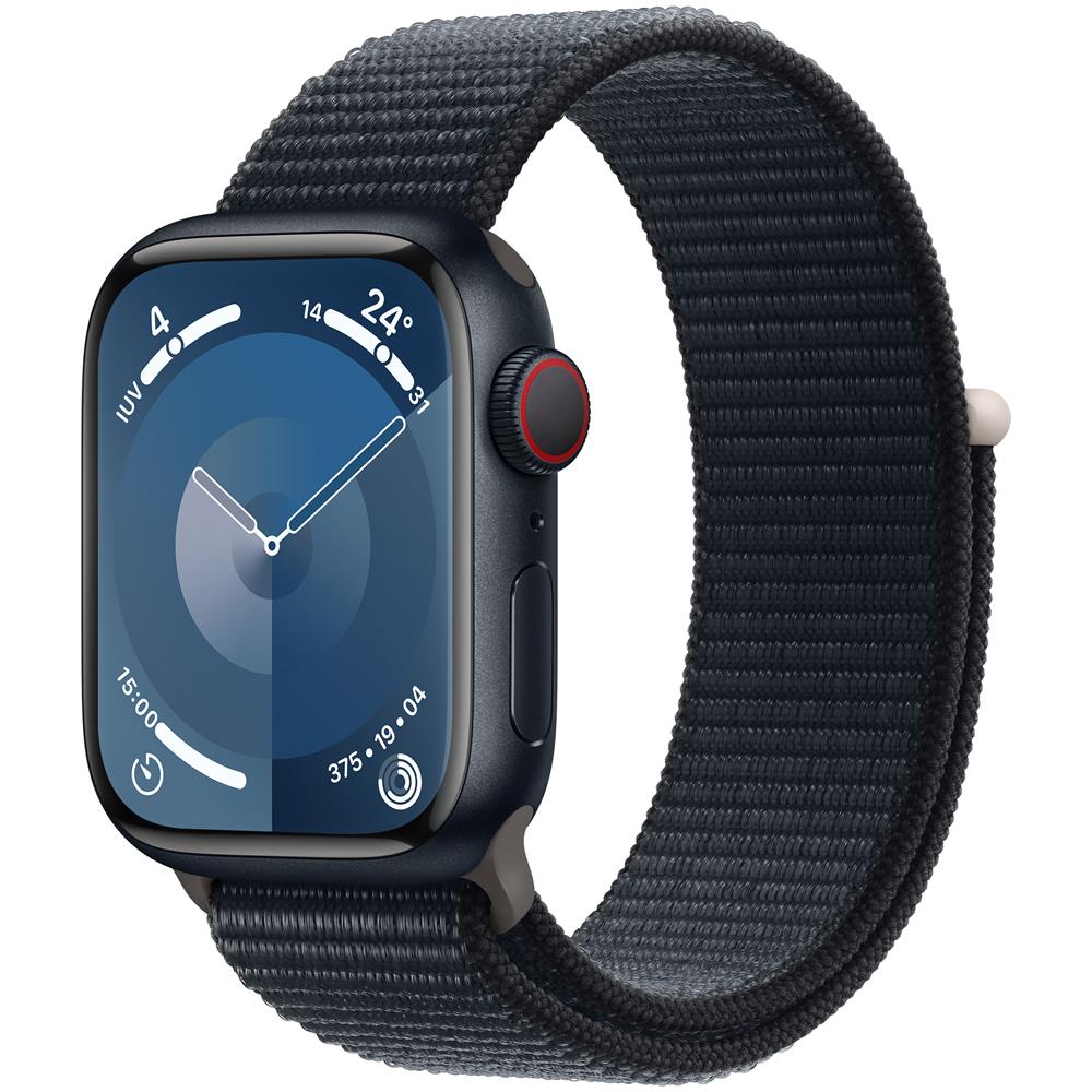 Watch Series 9 GPS + Cellular Cassa 41mm in Alluminio Mezzanotte con Cinturino Sport Loop Mezzanotte - Foto 2