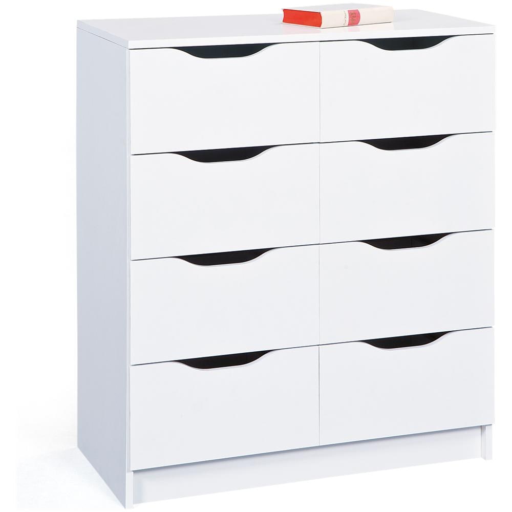Cassettiera 8 Cassetti Colore Bianco  - Foto 2