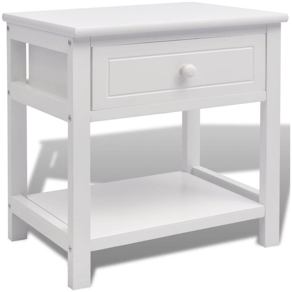 Comodino Bianco In Legno - Foto 2
