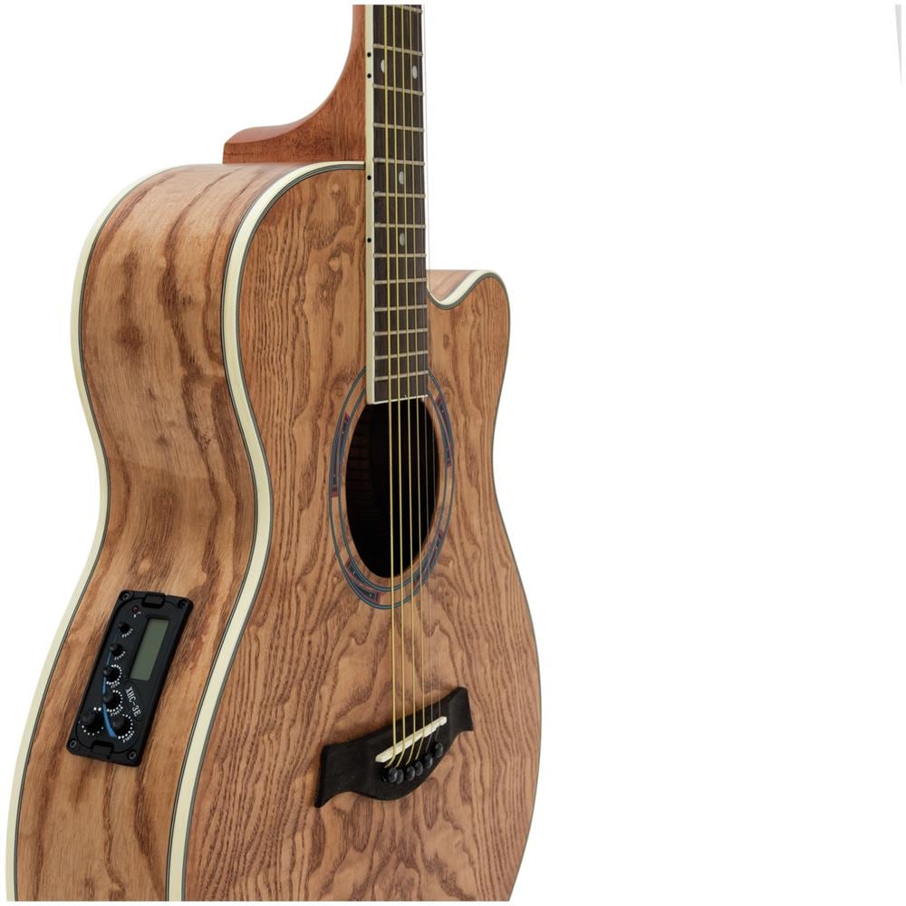 Sp-100 Chitarra Elettro Acustica Colore Legno Naturale 6 Corde - Foto 4