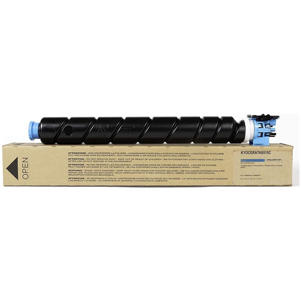 TONER COMPATIBILE - Kyocera Tk-8515c Ciano 1t02ndcnl0 1t02ndcnl1 Per Taskalfa 5052ci, Taskalfa 6052ci, Taskalfa 5053ci, Taskalfa 6053ci Fornito Di Intelligent Chip Capacità 20000 Copie Made In Italy - Foto 1